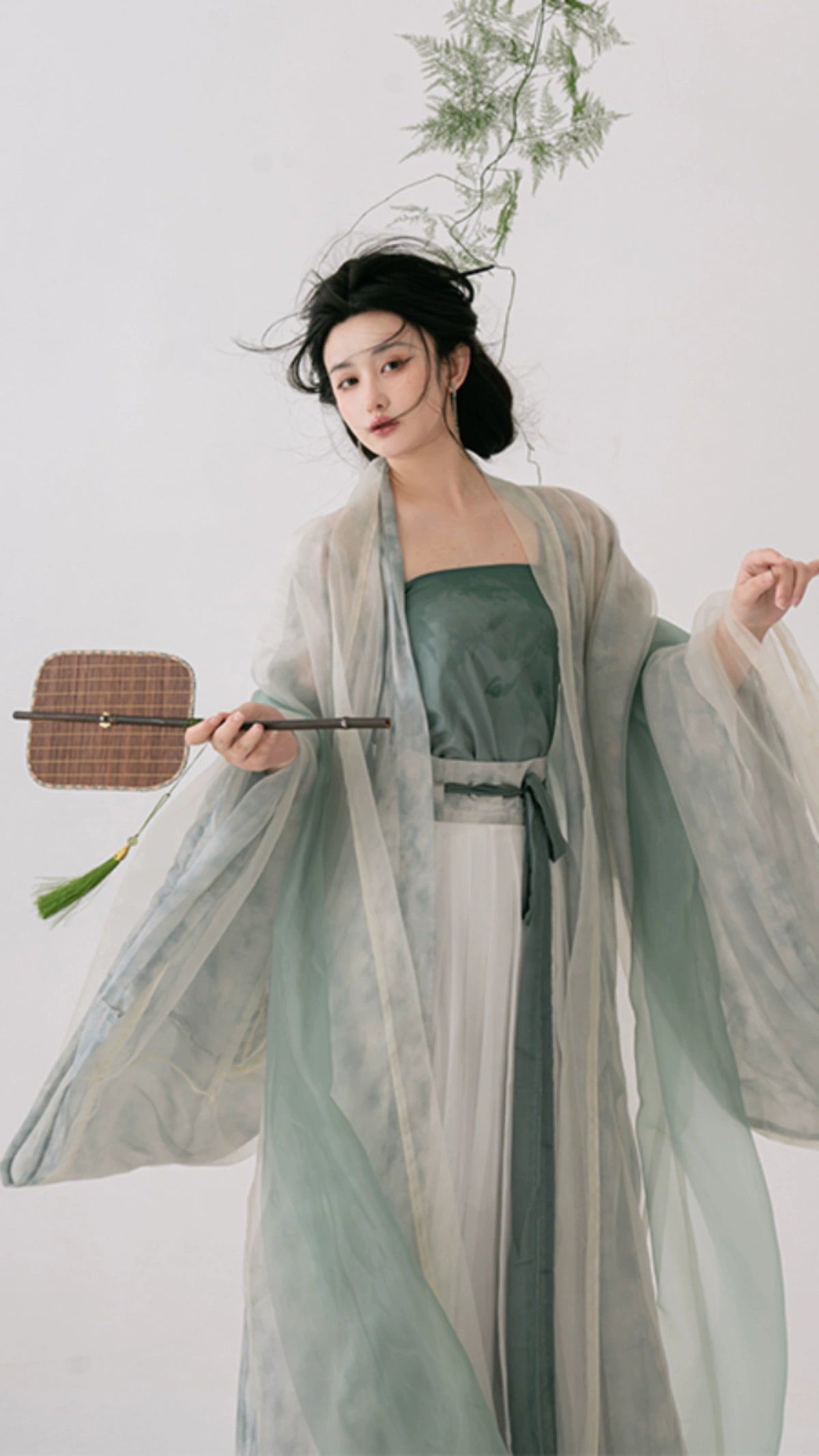 Lookbook Series Summer Autumn Hanfu Green Hill