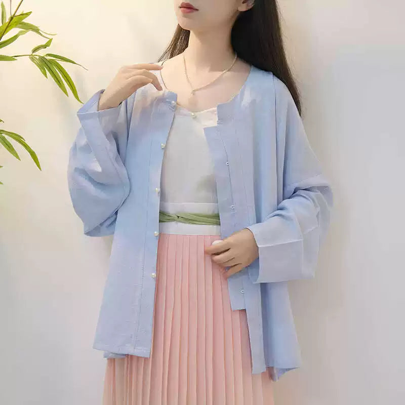 Lookbook Series Half Peach Summer Autumn Modern Hanfu