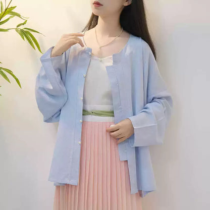 Lookbook Series Half Peach Summer Autumn Modern Hanfu