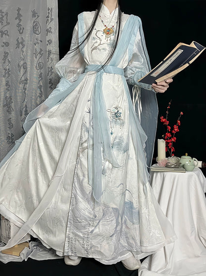 Lookbook Series Flower Poetry Unisex Men Hanfu