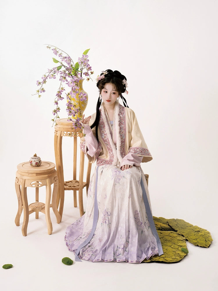 Mountain-View Qiao Series New Chinese Hanfu Dill Warm Sweet