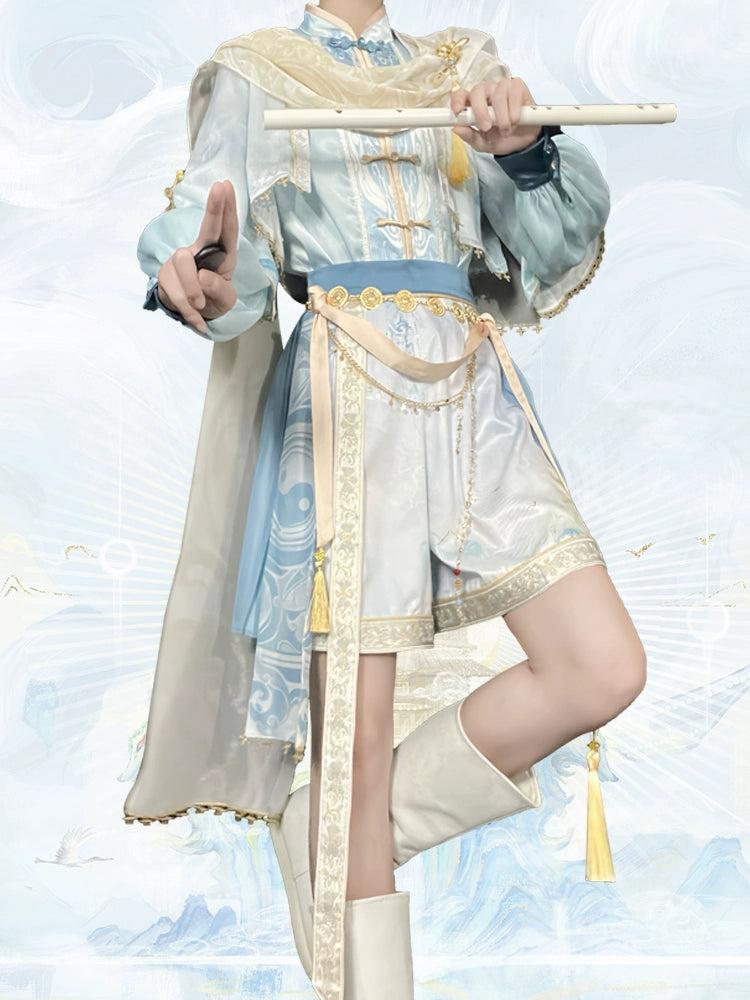 Flower Poetry Unisex Hanfu Viridhills