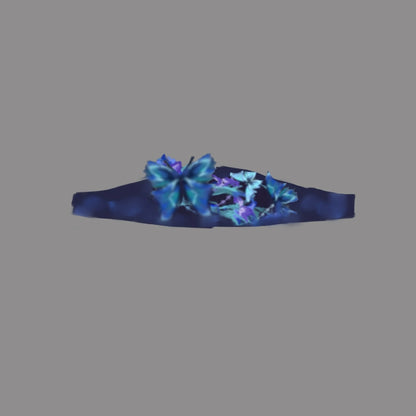 Mythology Series Blue Butterfly Embroidered Myrobalan Skirt Hanfu