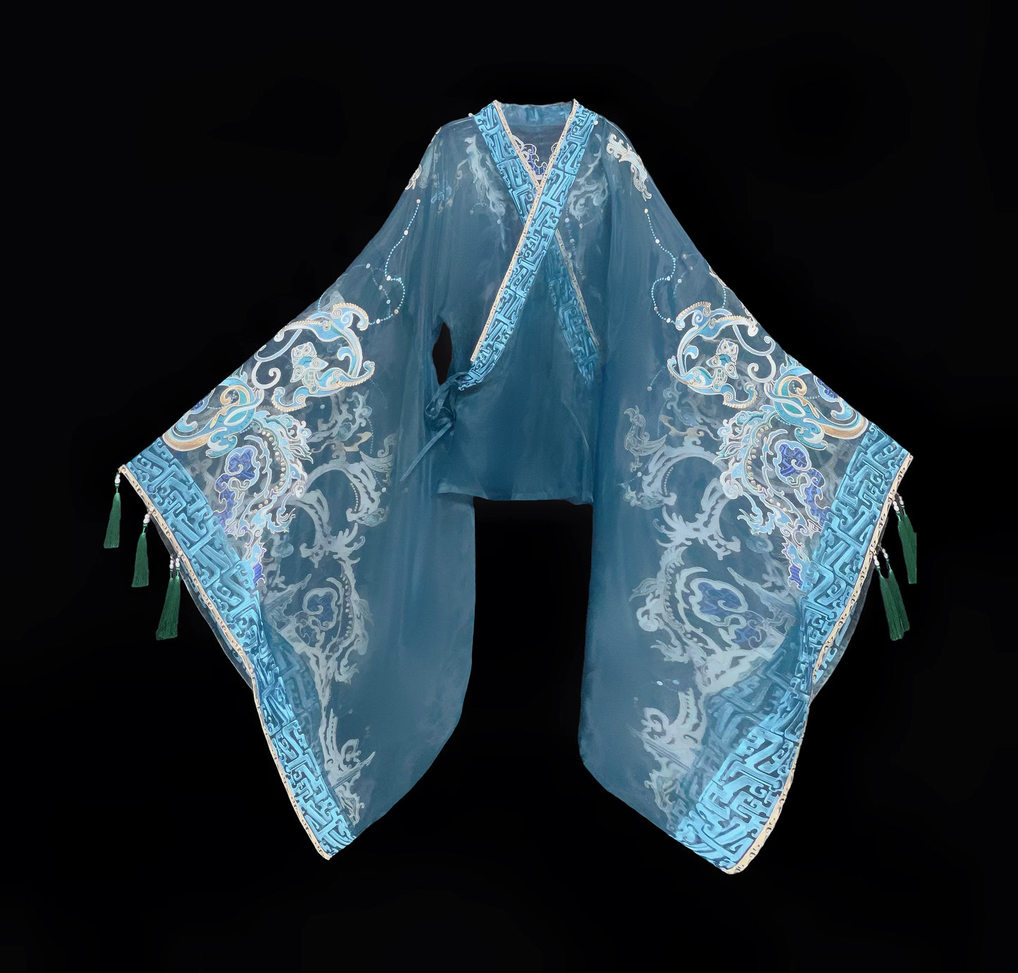 Haute Couture Series Woven Fabric Embroidered Hanfu Qing Huan Bronze Sacred Tree Wei Jin