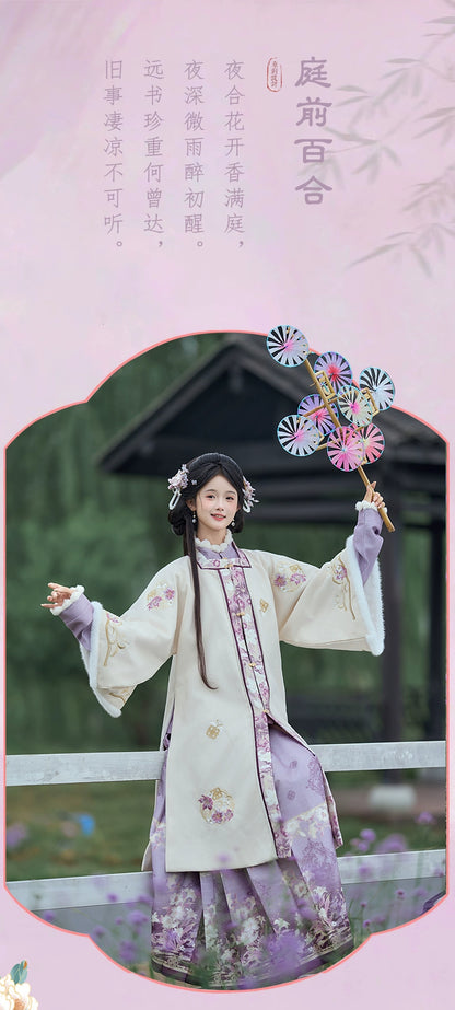 Lookbook Series Garden Lily Winter Hanfu