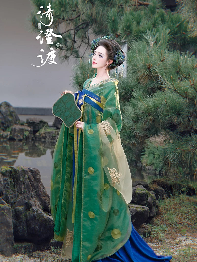 Costume Series Hanfu Dance Skirt Fresh Green