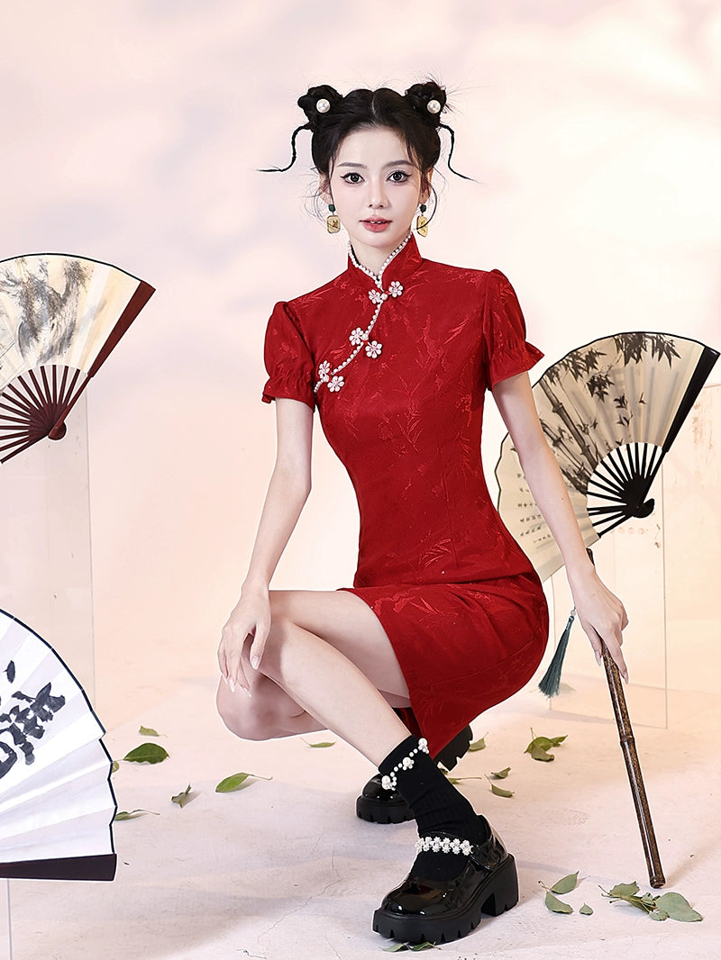 New Chinese Style Cheongsam Qipao Girlish Dressy Casual 31