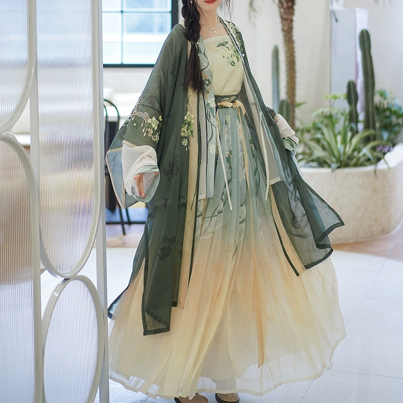 LOOKBOOK SERIES Song Dynasty Green Jasmine Hanfu