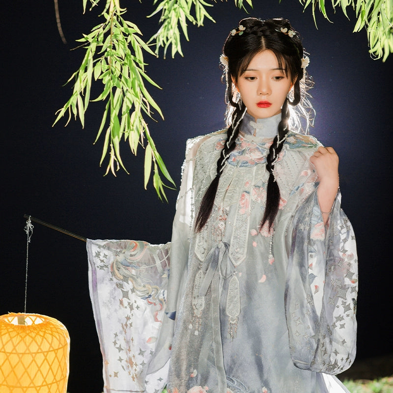 Ethereal Dreamscape Series Supreme Hanfu-Starlit Luminance