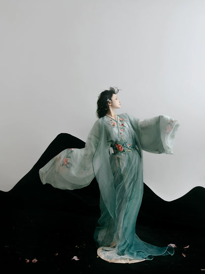 Lookbook Series Summer Autumn Hanfu Drunken Jade