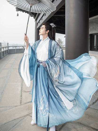 Wei Jin Dynasties Men Waist-length Hanfu