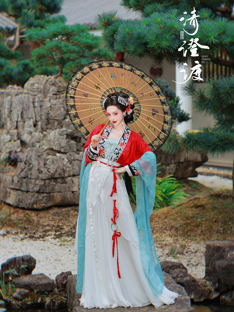Costume Series Hanfu Dance Skirt White Dew