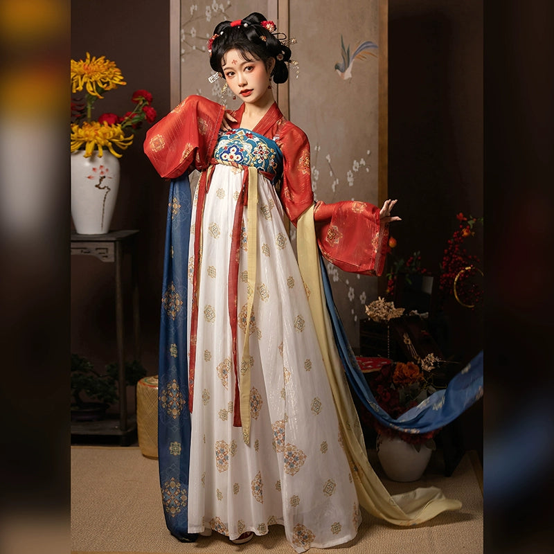 Women's Tang Dynasty Hanfu chest-length skirt 灼华 Summer