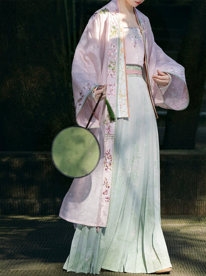 Lookbook Series Palace Song Dynasty Hanfu Long Jacket Airplane Sleeves