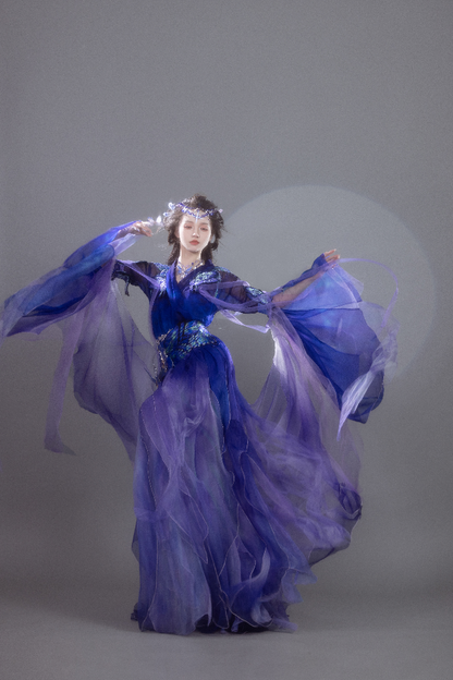 Oriental Aesthetics Series Night Butterfly Dancing Hanfu Dress