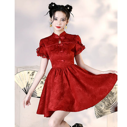 New Chinese Style Cheongsam Qipao Girlish Dressy Casual 48