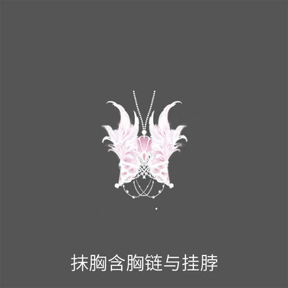 Exotic Series Blush Mermaid Hanfu Dress