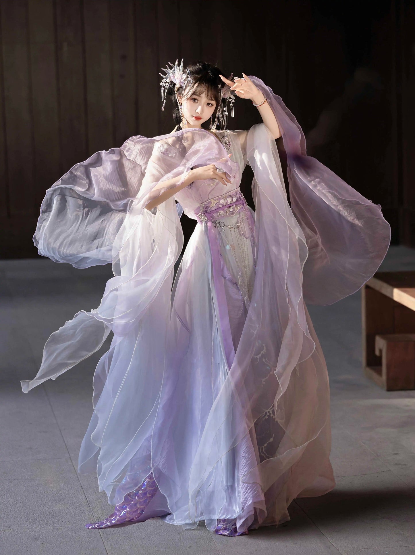 Lookbook Series Twins Jin Hanfu Bead Weep & Jade Smoke