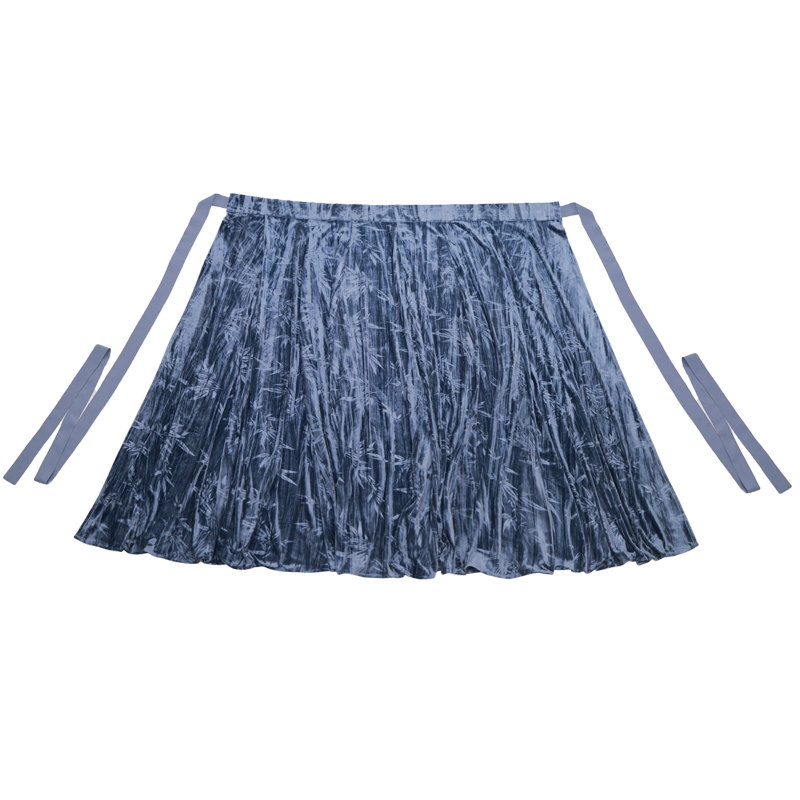 Dreams Multi-Colored Basic Velvet Torn Skirt