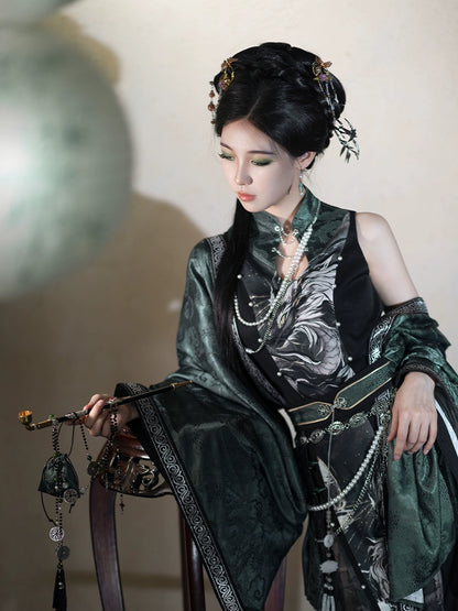 Lookbook Series Flower Poetry Hanfu Qipao Pants Style