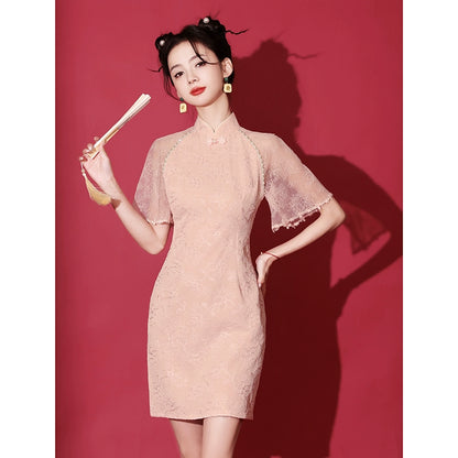 New Chinese Style Cheongsam Qipao Girlish Dressy Casual 46