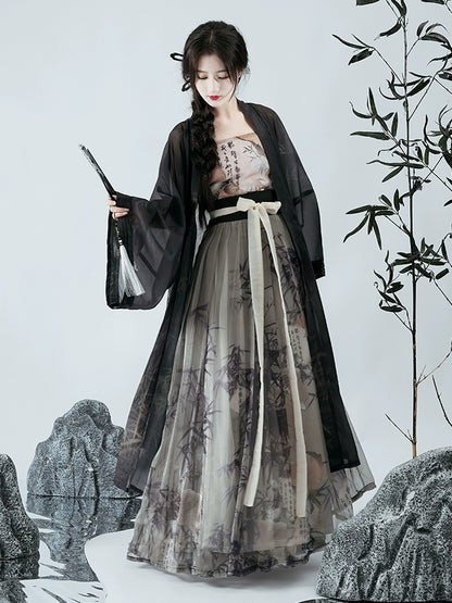 LOOKBOOK SERIES Song Dynasty Modern Black Hanfu