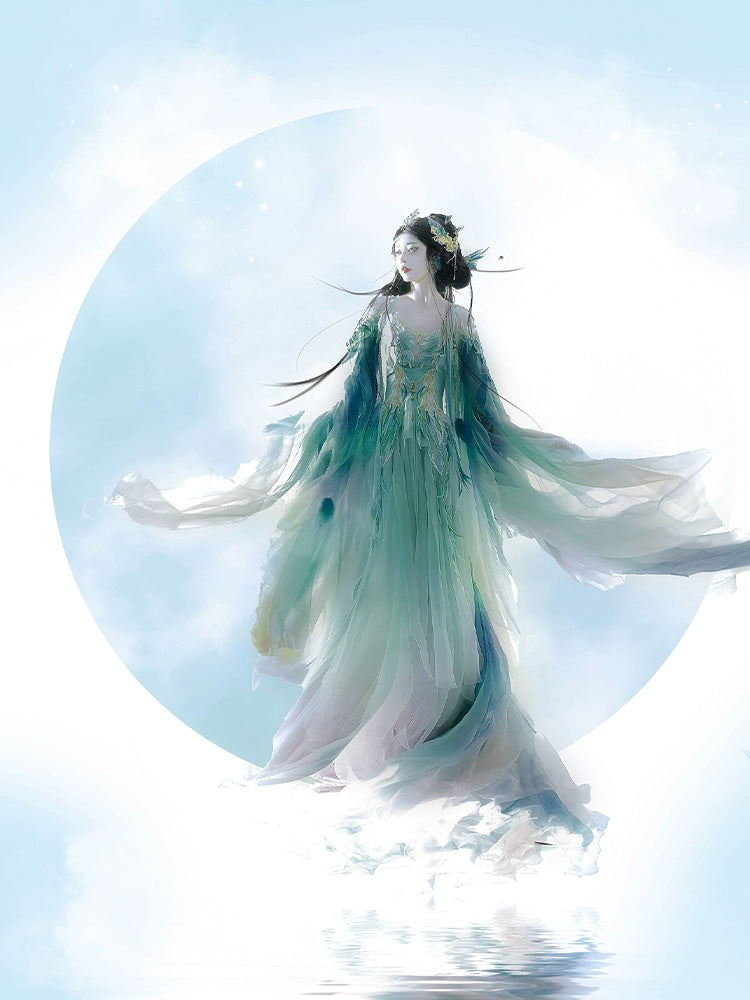 Mythology Series Aura Nix Embroidered Myrobalan Skirt Hanfu