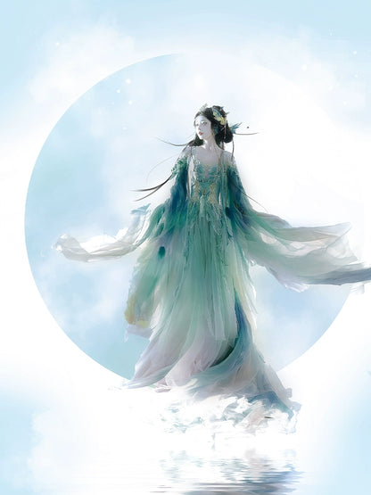 Mythology Series Aura Nix Embroidered Myrobalan Skirt Hanfu