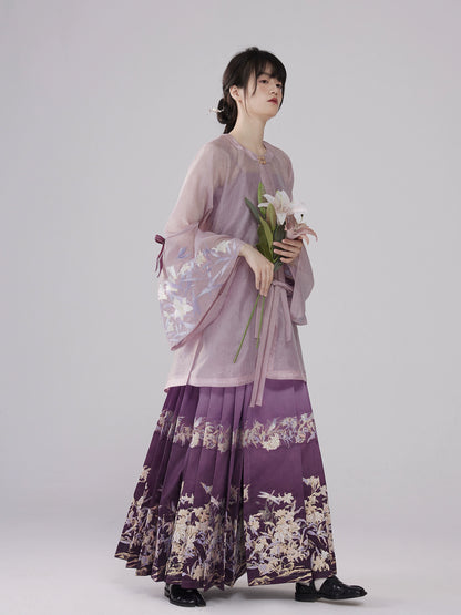 Lookbook Series Strings High-Grade Fabrics Ming Dynasty Gradient Hanfu