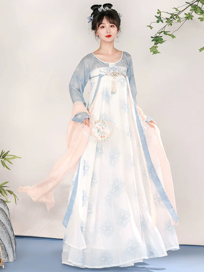 LOOKBOOK SERIES Tang Dynasty Blue Purple Hanfu