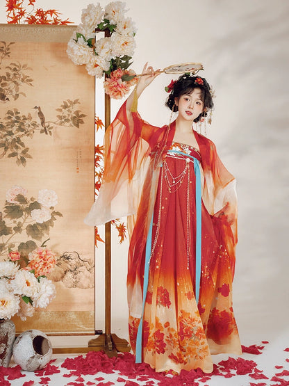 Lookbook Series Tang Hanfu 2025 Red-Dyed Cuckoo'S Hoof