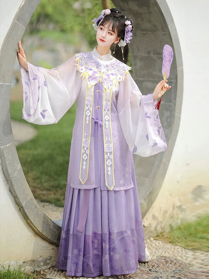 LOOKBOOK SERIES Ming Dynasty Waist-Length Mamian Skirt Suit