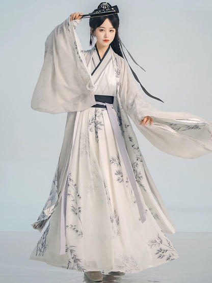 Song Dynasty Unisex original Hanfu cross collar Dress