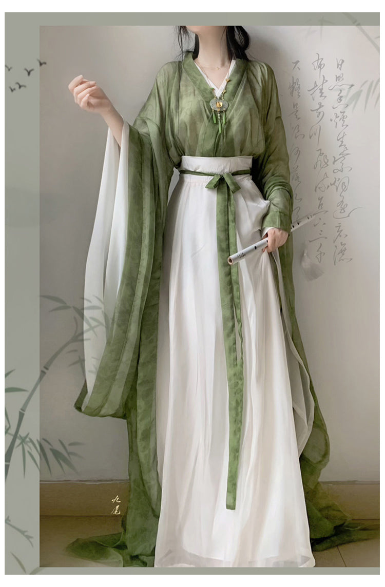 Wei and Jin Dynasties 烟雨 bapo Daxiuru Skirt Hanfu Dress