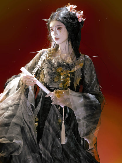 Oriental Aesthetics Series Golden Scale Hanfu Dress