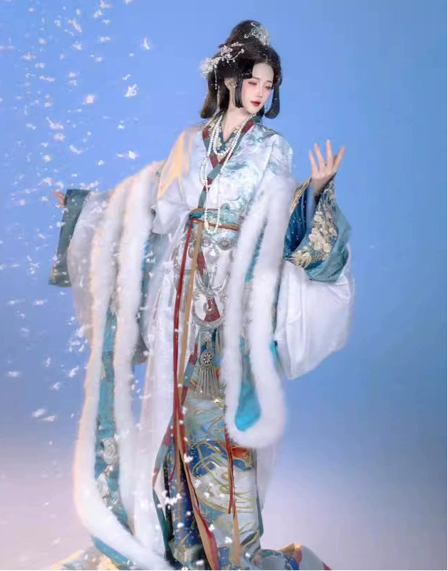 Ethereal Dreamscape Series Supreme Hanfu-Draconive Frostscale