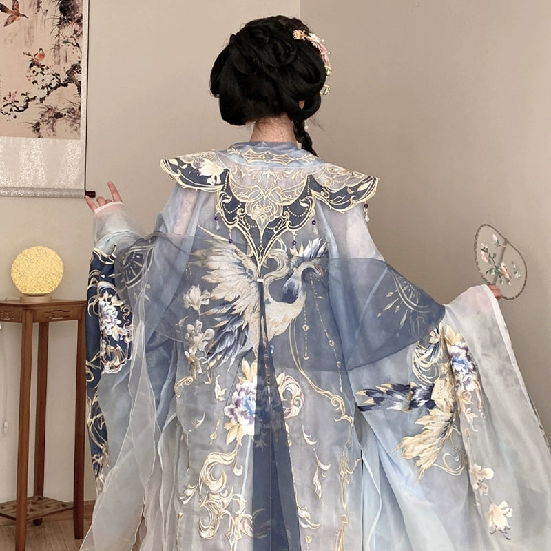 Ethereal Dreamscape Series Supreme Hanfu-Cranetide