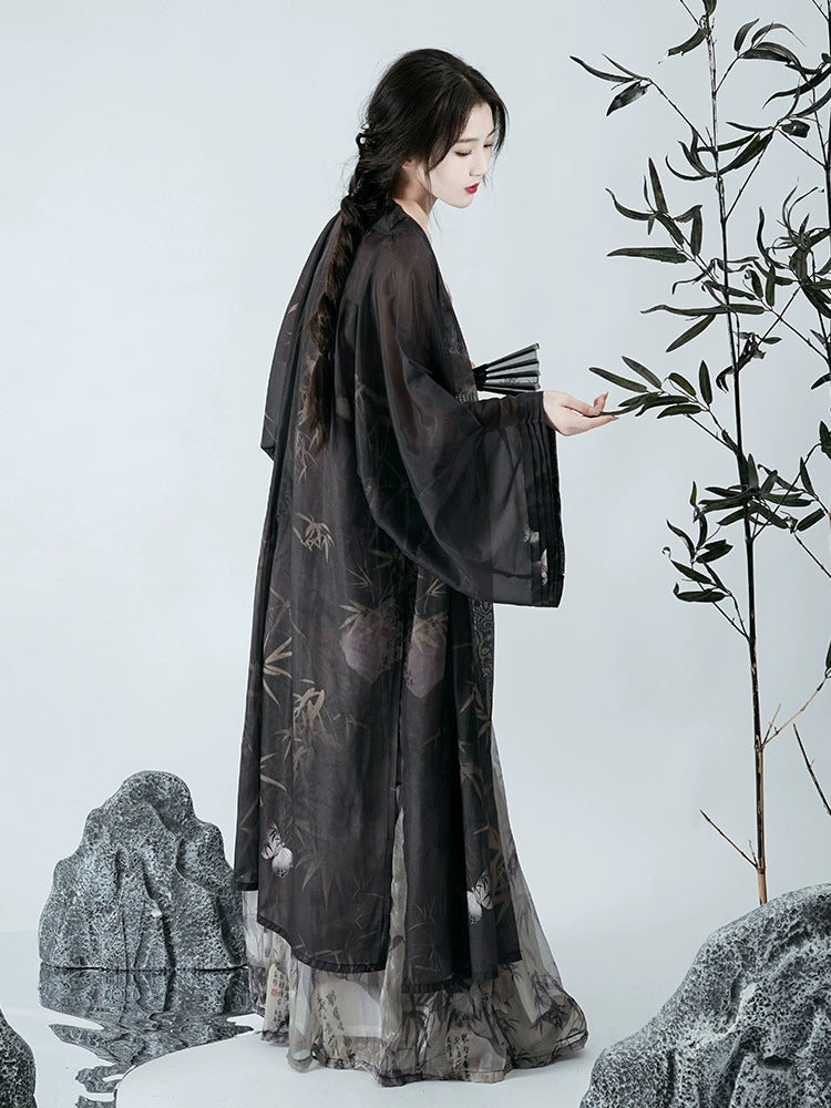 LOOKBOOK SERIES Song Dynasty Modern Black Hanfu