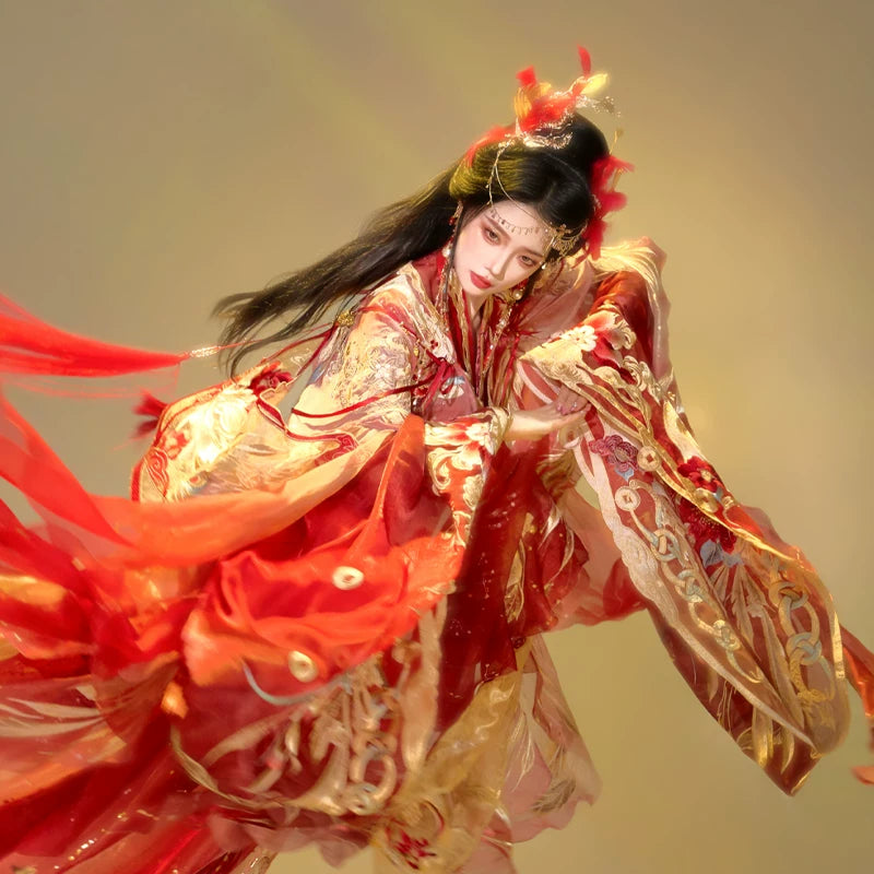 Ethereal Dreamscape Series Supreme Hanfu-Phoenix Leads Radiant Glory