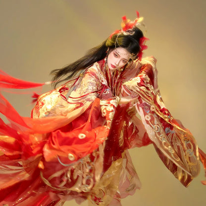 Ethereal Dreamscape Series Supreme Hanfu-Phoenix Leads Radiant Glory