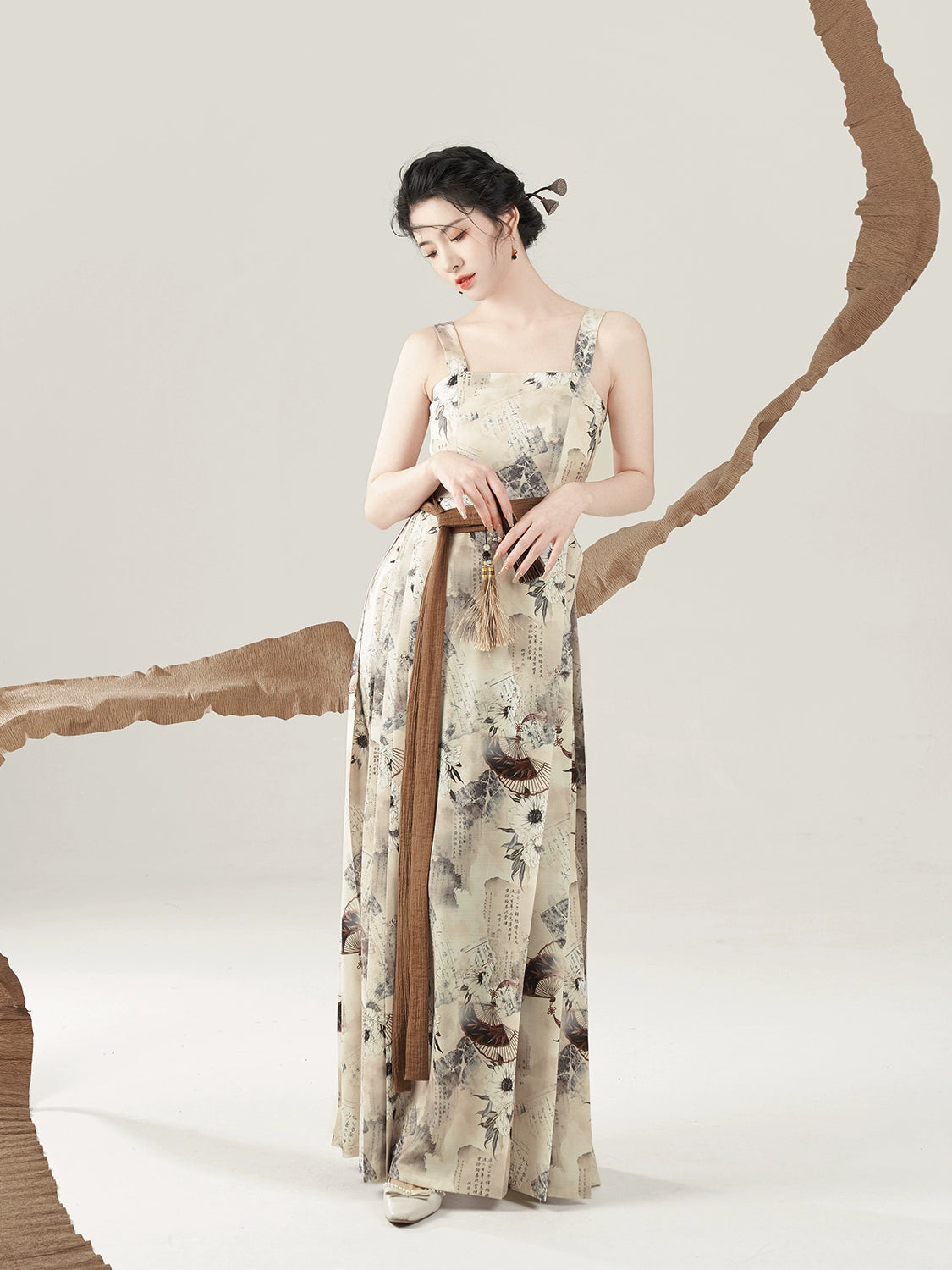 Lookbook Series Weaving Ming Dynasty Suspender Hanfu Dress