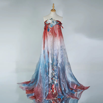 Ethereal Dreamscape Series Supreme Hanfu-Crimple