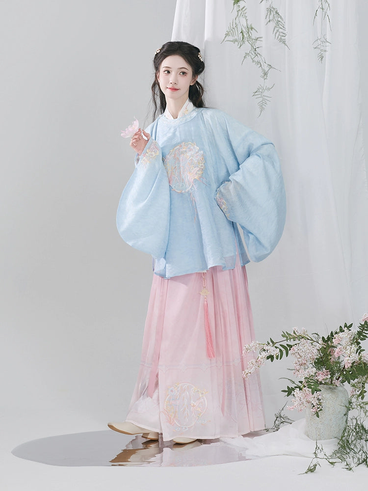 Hanshang Hualian Ming Modern Hanfu Jacket Skirt