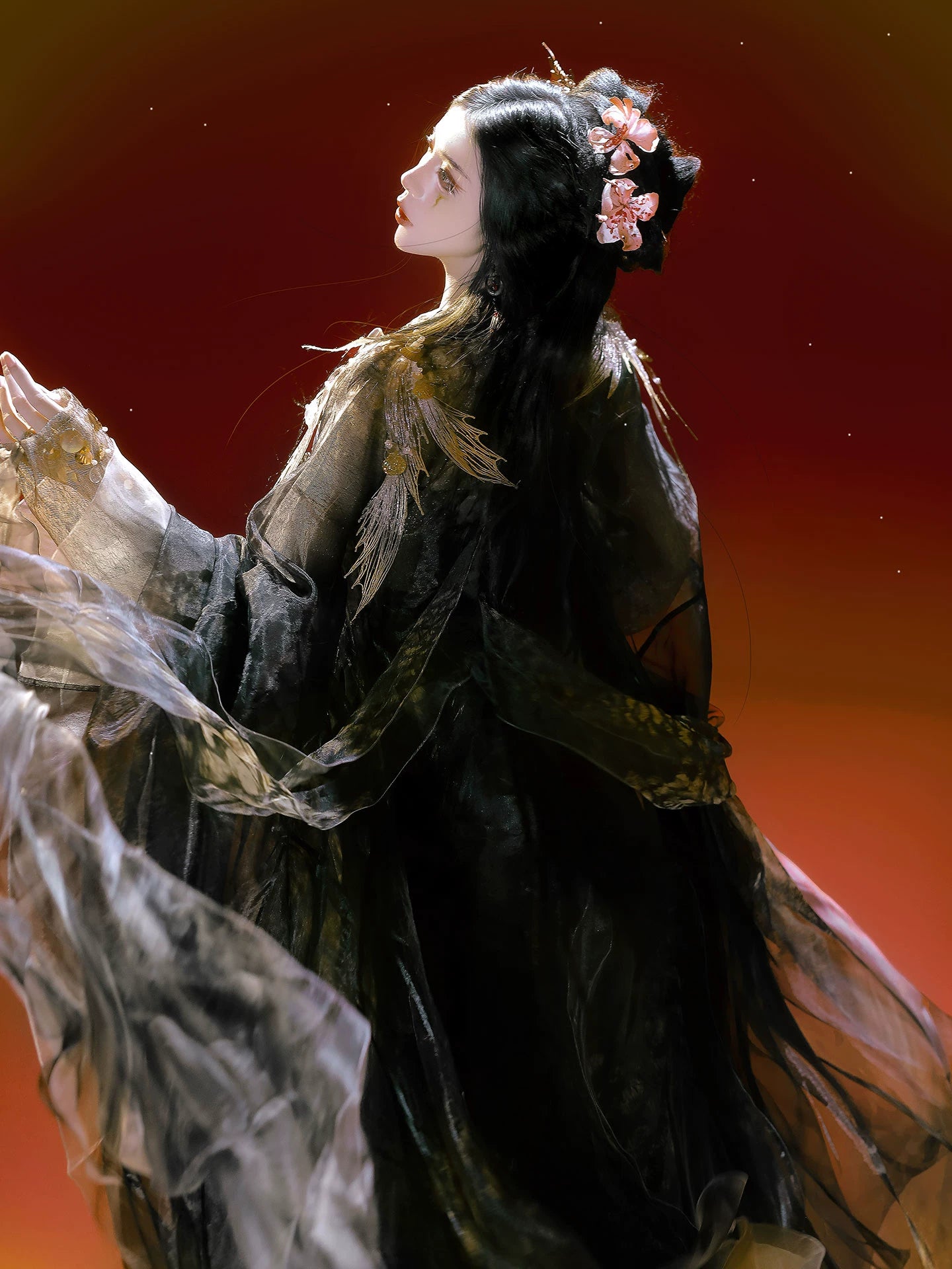 Oriental Aesthetics Series Golden Scale Hanfu Dress