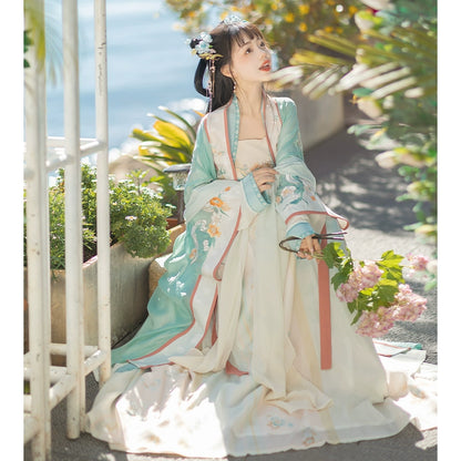 LOOKBOOK SERIES Song Dynasty Beige Blue Hanfu