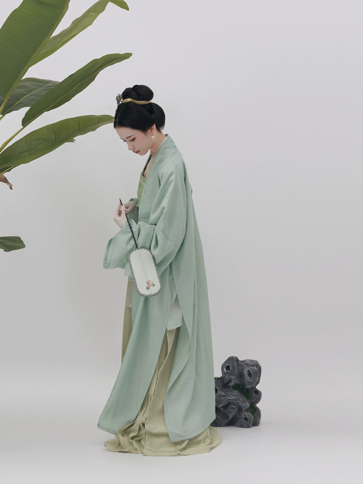 Shangyao Retreat Series Tencel Green Song Hanfu