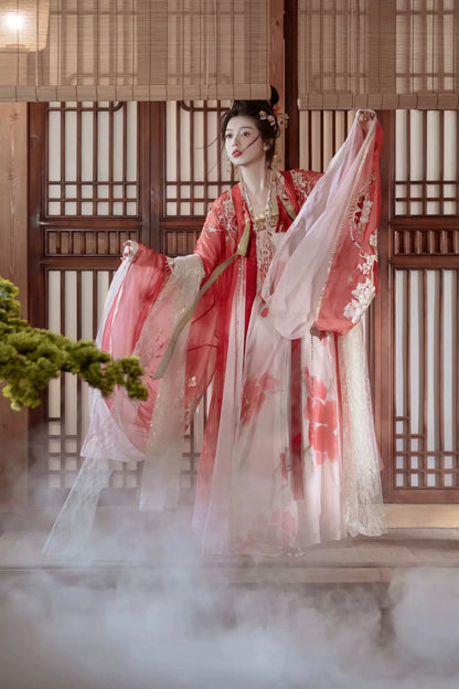 Twelve Flower Goddesses Series Hibiscus Hanfu Dress