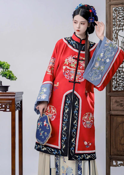 Qing Dynasty Traditional Hanfu Qipao Cheongsam Dress Skirt, gifts for women 2024