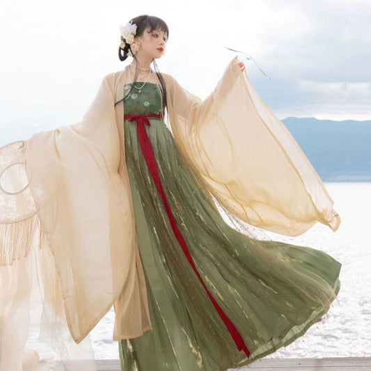 Tang Dynasty Plus Size Myrobalan Skirt Dress