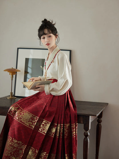 Lookbook Series Ming Dynasty 30+ Multi-Color Horse-Faced Skirt